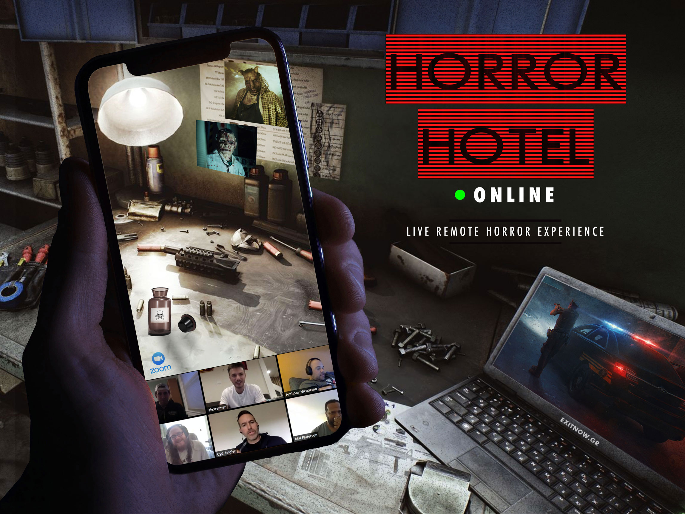 HORRORHOTEL Mobile2 1 | EXIT NOW | Live Game Experience | Escape Room | Services